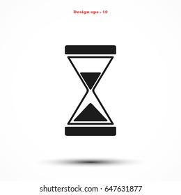 hourglass icon vector, flat design best vector icon