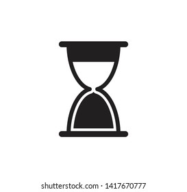 Hourglass icon vector flat style illustration