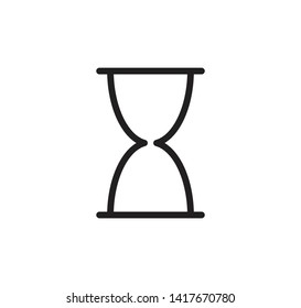Hourglass icon vector flat style illustration