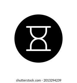 Hourglass icon vector glyph rounded style