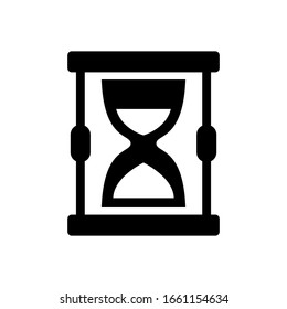 Hourglass icon vector glyph style