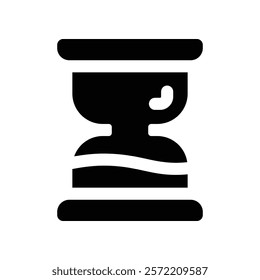 hourglass icon. vector glyph icon for your website, mobile, presentation, and logo design.