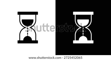 Hourglass icon vector graphics. filled vector sign, Symbol illustration.