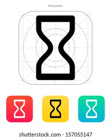 Hourglass icon. Vector illustration.