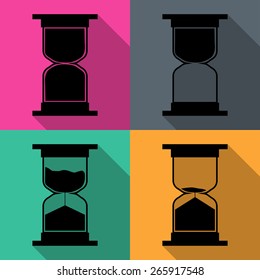 Hourglass icon vector illustration
