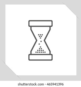 Hourglass icon, vector illustration