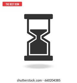 Hourglass icon, Vector illustration.