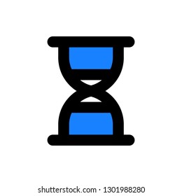 Hourglass Icon Vector Illustration in Filled Style for Any Purpose