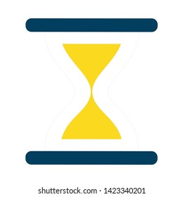Hourglass Icon Vector Illustration. Flat design. 