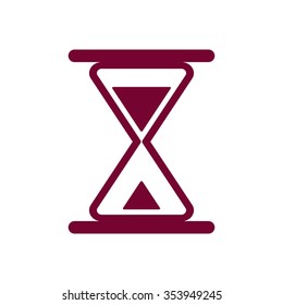 Hourglass  icon, vector illustration. Flat design style