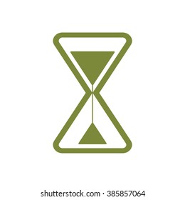 Hourglass  icon, vector illustration. Flat design style