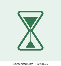 Hourglass  icon, vector illustration. Flat design style