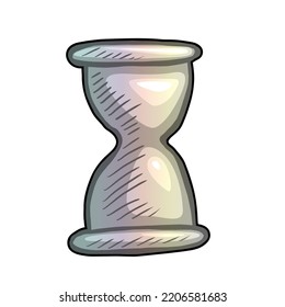 Ilustración vectorial de icono de vidrio de horquilla aislada en fondo blanco