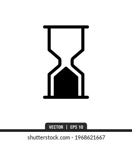 Hourglass icon vector, illustration logo template in trendy style. Suitable for many purposes.
