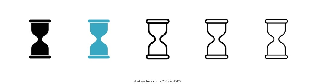 Hourglass icon vector illustration set