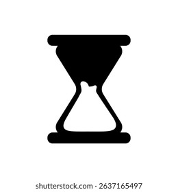hourglass icon, vector illustration, symbol, design logo template pictogram, for ui or ux isolated on white for mobile app, editable