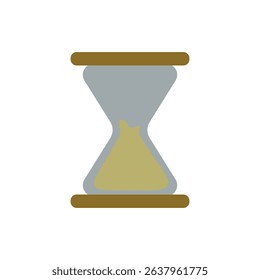 hourglass icon, vector illustration, symbol, design logo template pictogram, for ui or ux isolated on white for mobile app, editable