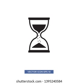 hourglass icon vector illustration template