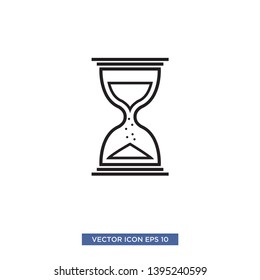 hourglass icon vector illustration template