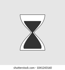 Hourglass icon vector isolated