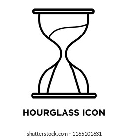 Hourglass icon vector isolated on white background, Hourglass transparent sign