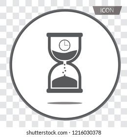 Hourglass icon vector isolated on white background.