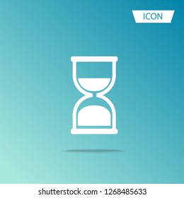 Hourglass icon vector isolated on white background.