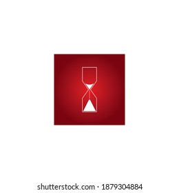 Stundenglas-Symbol, Vektorgrafik einzeln auf Symbolgrafik, Design-Hintergrund.