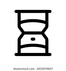hourglass icon. vector line icon for your website, mobile, presentation, and logo design.