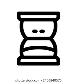 Vector de la línea del reloj de arena para su Sitio web, móvil, presentación y diseño de logotipo.