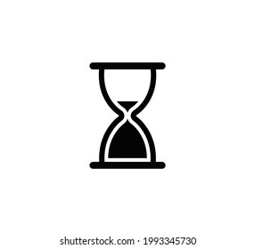 Hourglass icon vector logo design template illustration
