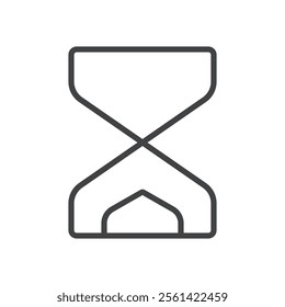 Hourglass icon Vector logo set flat