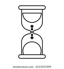 hourglass icon vector on white background