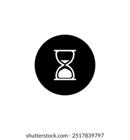 Vector de icono de reloj de arena. Icono de reloj de arena.