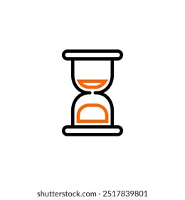Hourglass icon vector. Sand clock icon.