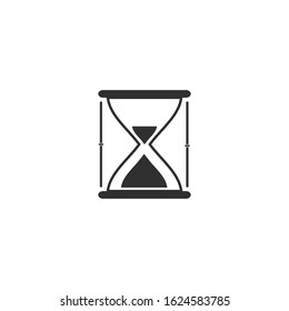 Hourglass Icon vector sign isolated for graphic and web design. Hourglass symbol template color editable on white background.