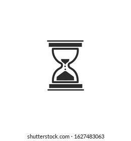 Hourglass icon vector sign isolated for graphic and web design. Hourglass symbol template color editable on white background.