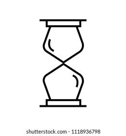 Hourglass icon vector icon. Simple element illustration. Hourglass symbol design. Can be used for web and mobile.