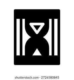 Ilustración de diseño de símbolo de Vector de icono de reloj de arena