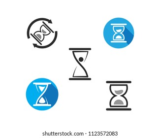 Hourglass icon vector template