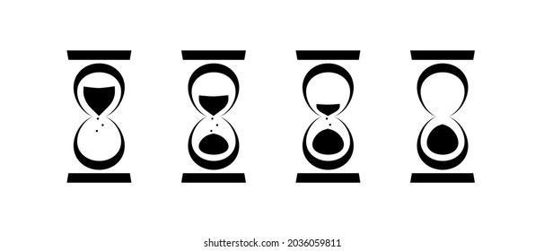 Hourglass icon of vector template