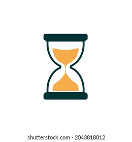 Icono de reloj de arena de la plantilla vectorial
