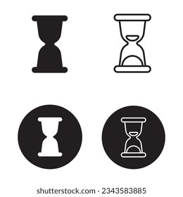 hourglass icon vector template illustration logo design