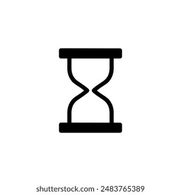 Hourglass icon vector. Hourglass icon. Time icon. Clock icon. Sand clock.