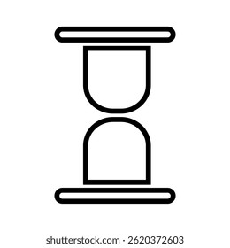 Hourglass icon vector. Time illustration sign. Clock symbol. Hour logo.