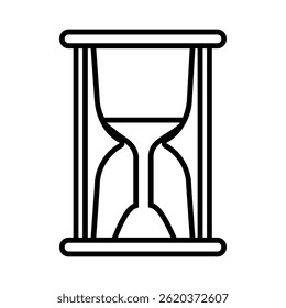 Hourglass icon vector. Time illustration sign. Clock symbol. Hour logo.
