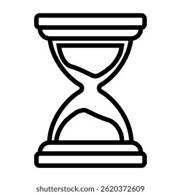 Hourglass icon vector. Time illustration sign. Clock symbol. Hour logo.