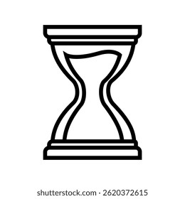 Hourglass icon vector. Time illustration sign. Clock symbol. Hour logo.