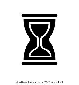 Hourglass icon vector. Time illustration sign. Clock symbol. Hour logo.