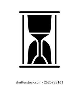 Hourglass icon vector. Time illustration sign. Clock symbol. Hour logo.